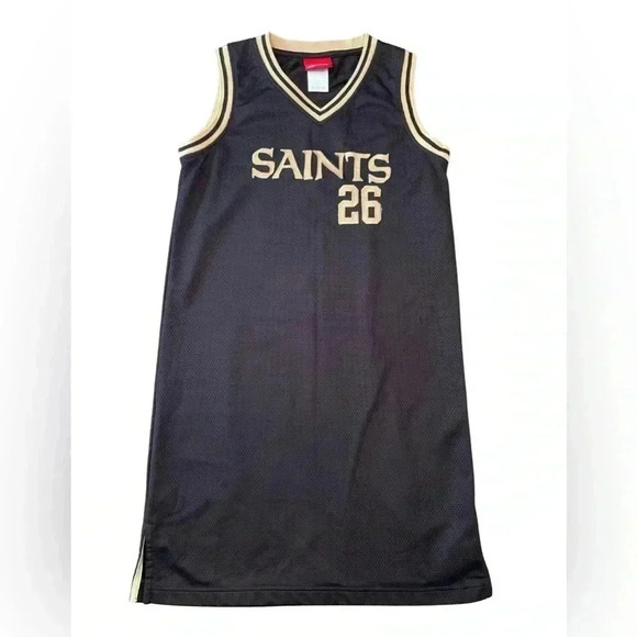 Reebok New Orleans Saints McAllister Women’s Jersey Dress Size Medium - Picture 1 of 8